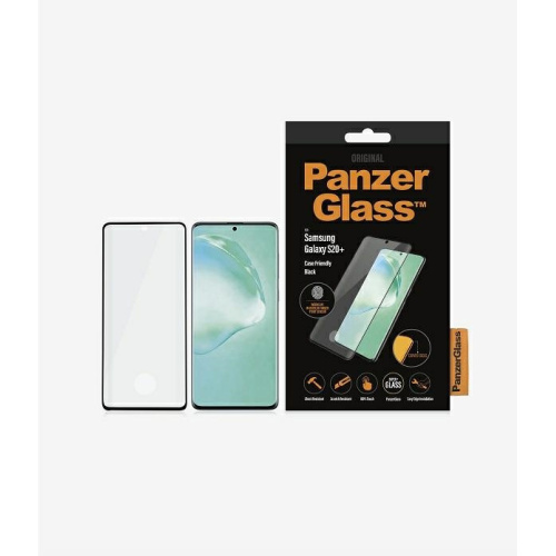 PanzerGlass Distributor - 5711724072291 - PZG135 - PanzerGlass Curved Super+ Samsung Galaxy S20+ Plus Case Friendly Finger Print black - B2B homescreen