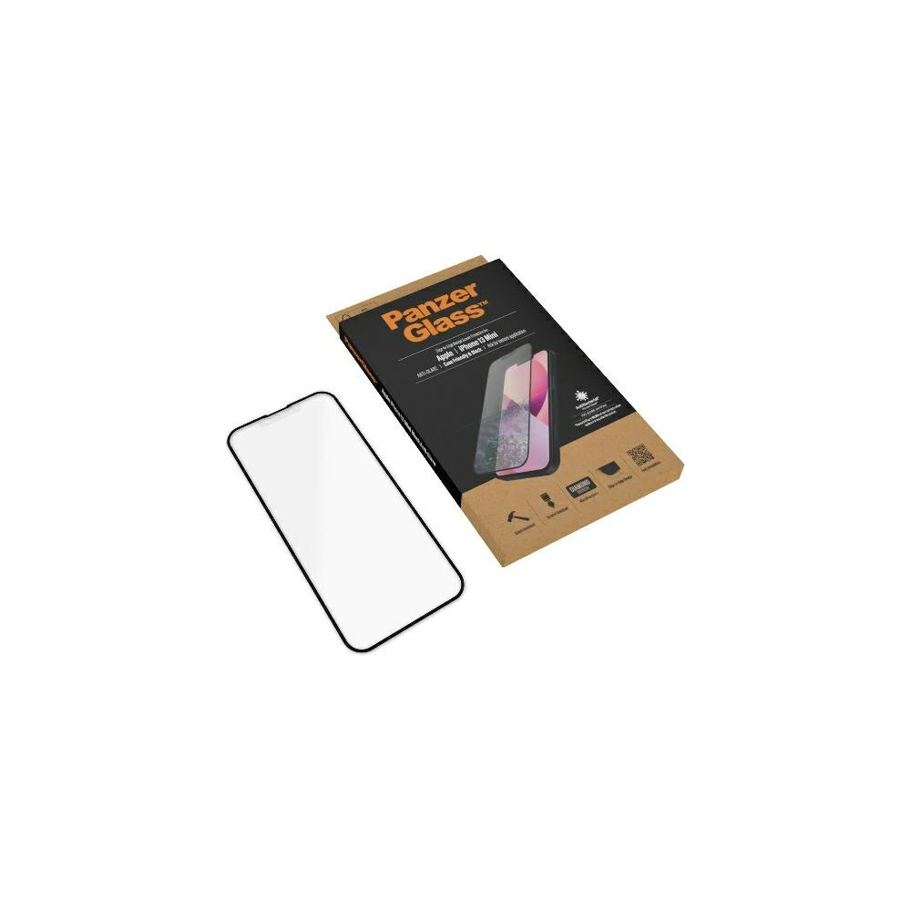 Hurtownia GSM - Szkło hartowane PanzerGlass E2E Anti-Glare Apple iPhone 13 mini Case Friendly AntiBacterial MicroFracture czarny/black Pro2753 - PZG144 - {ean13} - Hurt