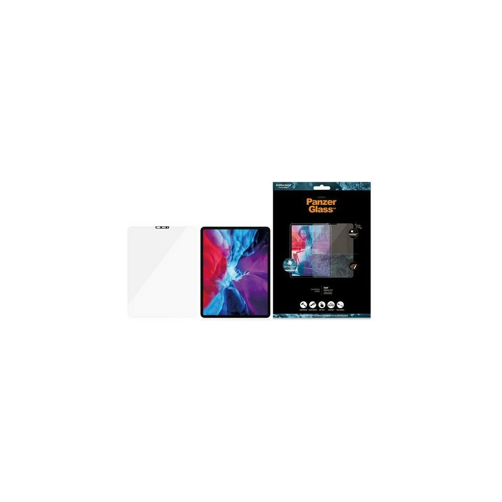 Hurtownia GSM - Edzett üveg PanzerGlass E2E Microfracture Apple iPad Pro 12.9 2018/2020/2021 (3., 4. és 5. generáció) CamSlider Case Friendly AntiBacterial fekete/black 2703 - PZG146 - {ean13} - Hurt