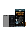 Gehärtetes Glas PanzerGlass E2E Mikroriss Apple iPhone 12/12 Pro Case Friendly CamSlider Datenschutz Antibakteriell schwarz/black