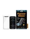 Gehärtetes Glas PanzerGlass E2E Mikroriss Apple iPhone 12/12 Pro CamSlider Case Friendly Antibakteriell schwarz/black