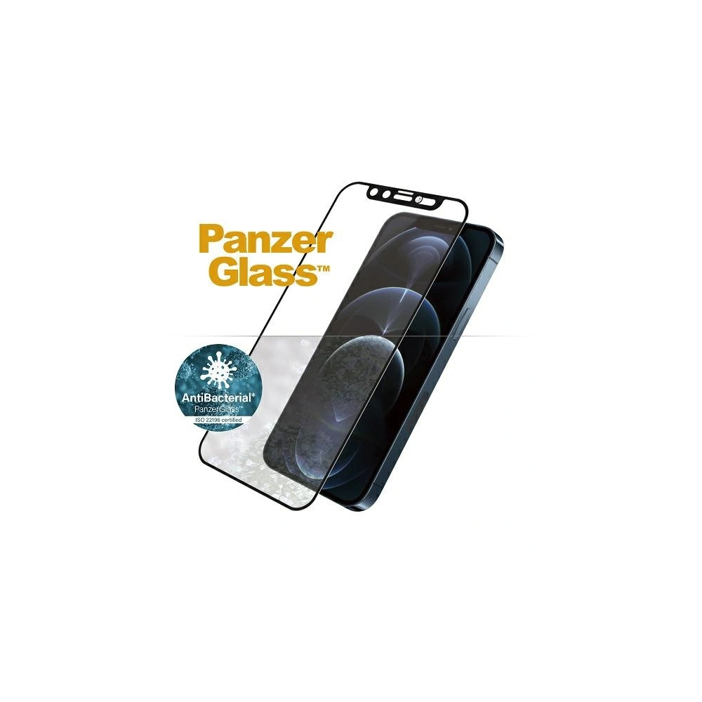 Hurtownia GSM - Sticlă securizată PanzerGlass E2E Microfracture Apple iPhone 12 Pro Max CamSlider Swarovsky Case Friendly AntiBacterial negru/black - PZG153 - {ean13} - Hurt