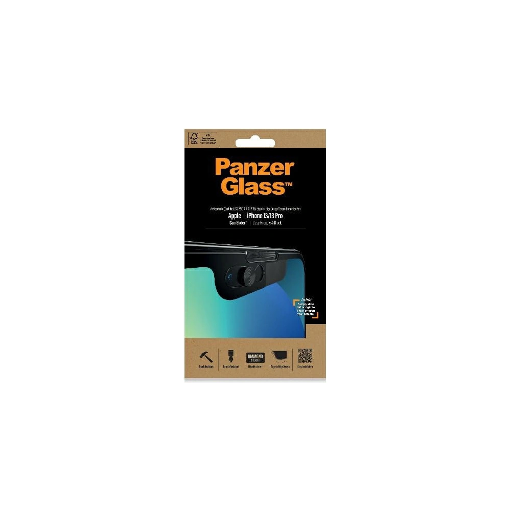 Hurtownia GSM - Edzett üveg PanzerGlass E2E Microfracture Apple iPhone 16e / 14 / 13 / 13 Pro CamSlider Case Friendly Antibakteriális fekete/black 2748 - PZG156 - {ean13} - Hurt