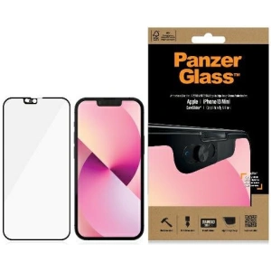 Szkło hartowane PanzerGlass E2E Microfracture Apple iPhone 13 mini CamSlider Case Friendly AntiBacterial czarny/black 2747