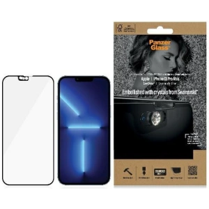 Hurtownia GSM - Tvrzené sklo PanzerGlass E2E Microfracture Apple iPhone 13 Pro Max CamSlider Swarovsky Case Friendly AntiBacterial černý/black 2752 - PZG164 - {ean13} - Hurt