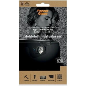 Hurtownia GSM - Tvrzené sklo PanzerGlass E2E Microfracture Apple iPhone 13 Pro Max CamSlider Swarovsky Case Friendly AntiBacterial černý/black 2752 - PZG164 - {ean13} - Hurt