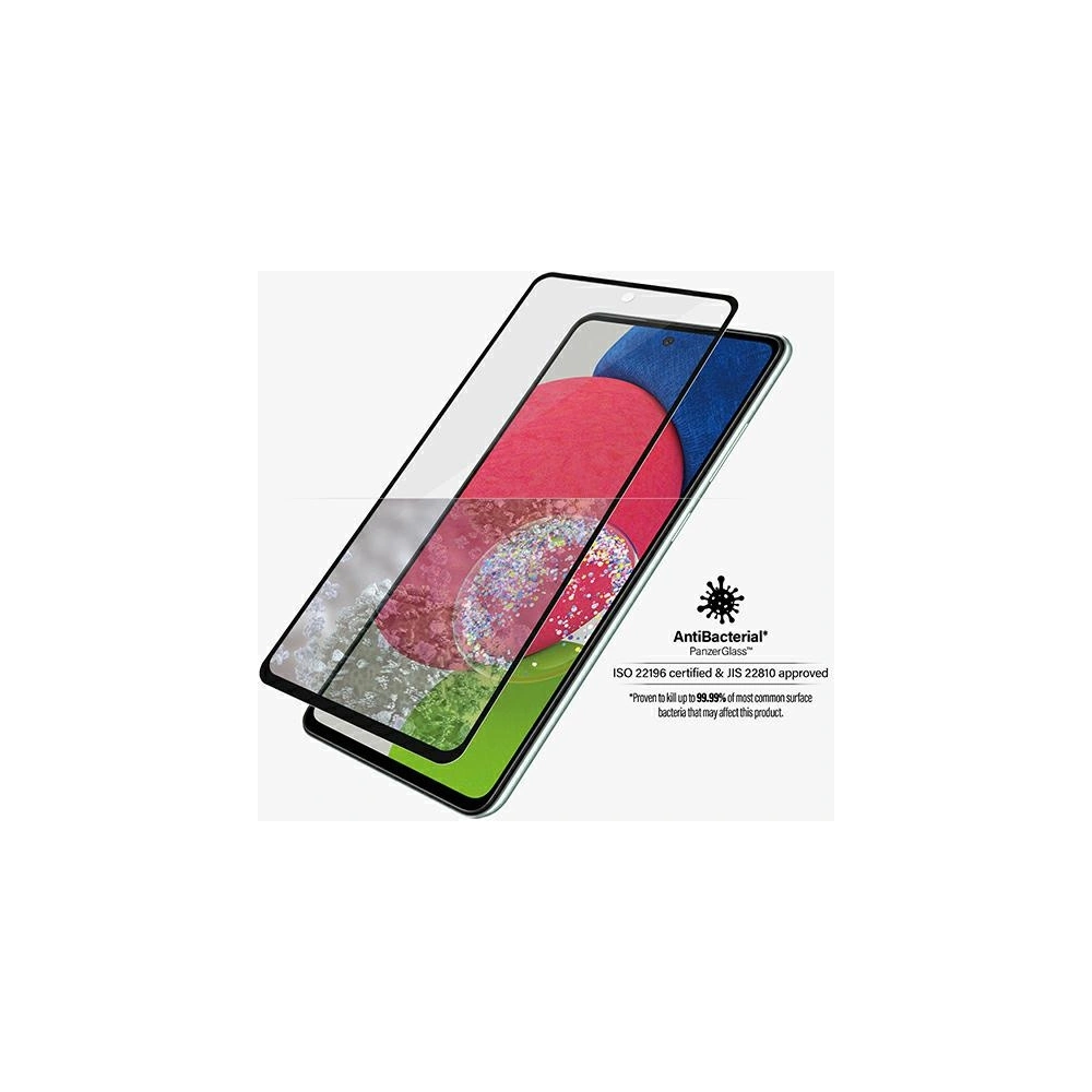 Hurtownia GSM - Tvrzené sklo PanzerGlass E2E Microfracture Samsung Galaxy A52/A53 5G Case Friendly AntiBacterial černé/black - PZG168 - {ean13} - Hurt