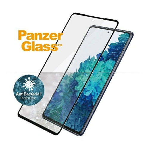 Szkło hartowane PanzerGlass E2E Microfracture Samsung Galaxy S20 FE Case Friendly Finger Print AntiBacterial czarny/black