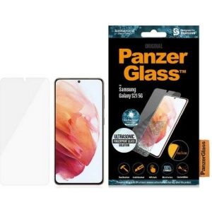 Hurtownia GSM - Eingehärtetes Glas PanzerGlass E2E Mikrofraktur Samsung Galaxy S21 Case Friendly Fingerabdruck Antibakteriell schwarz/black - PZG174 - {ean13} - Hurt