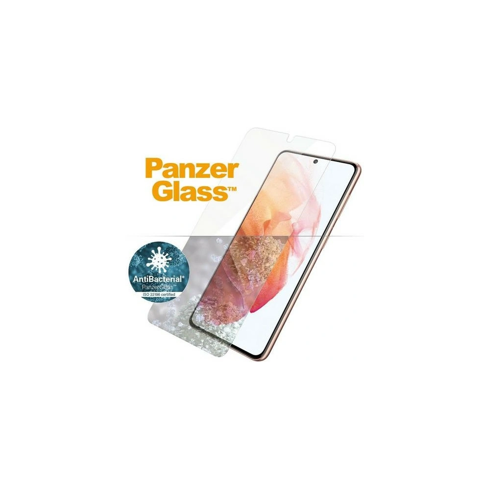 Hurtownia GSM - Eingehärtetes Glas PanzerGlass E2E Mikrofraktur Samsung Galaxy S21 Case Friendly Fingerabdruck Antibakteriell schwarz/black - PZG174 - {ean13} - Hurt