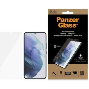 Hurtownia GSM - Szkło hartowane PanzerGlass E2E Microfracture Samsung Galaxy S22+ Plus Case Friendly AntiBacterial czarny/black 7294 - PZG175 - {ean13} - Hurt