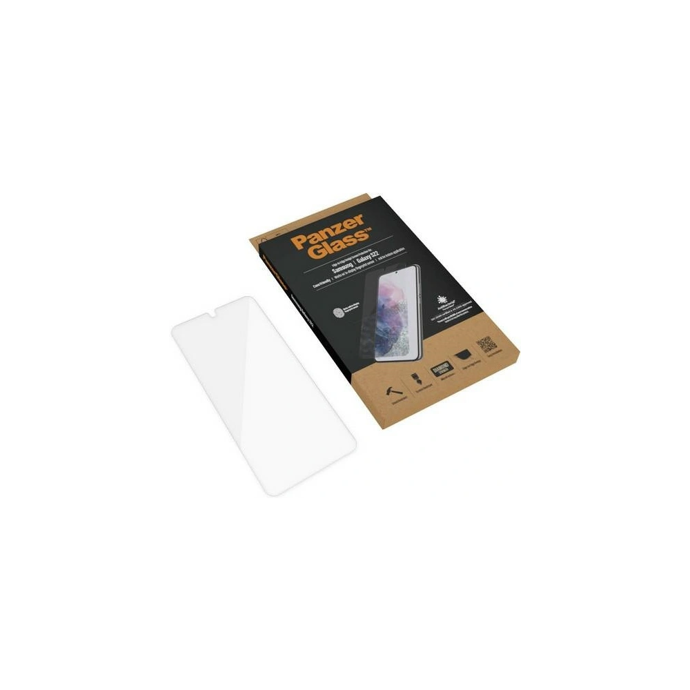 Hurtownia GSM - Edzett üveg PanzerGlass E2E Mikrotörés Samsung Galaxy S22 Case Friendly Antibakteriális fekete/black 7293 - PZG176 - {ean13} - Hurt