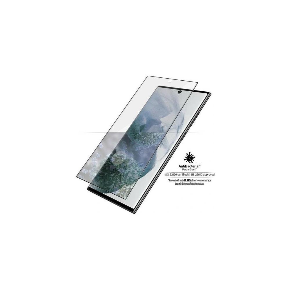 Hurtownia GSM - Zesílené sklo PanzerGlass E2E Microfracture Samsung Galaxy S22 Ultra Case Friendly AntiBacterial černé/black 7295 - PZG177 - {ean13} - Hurt