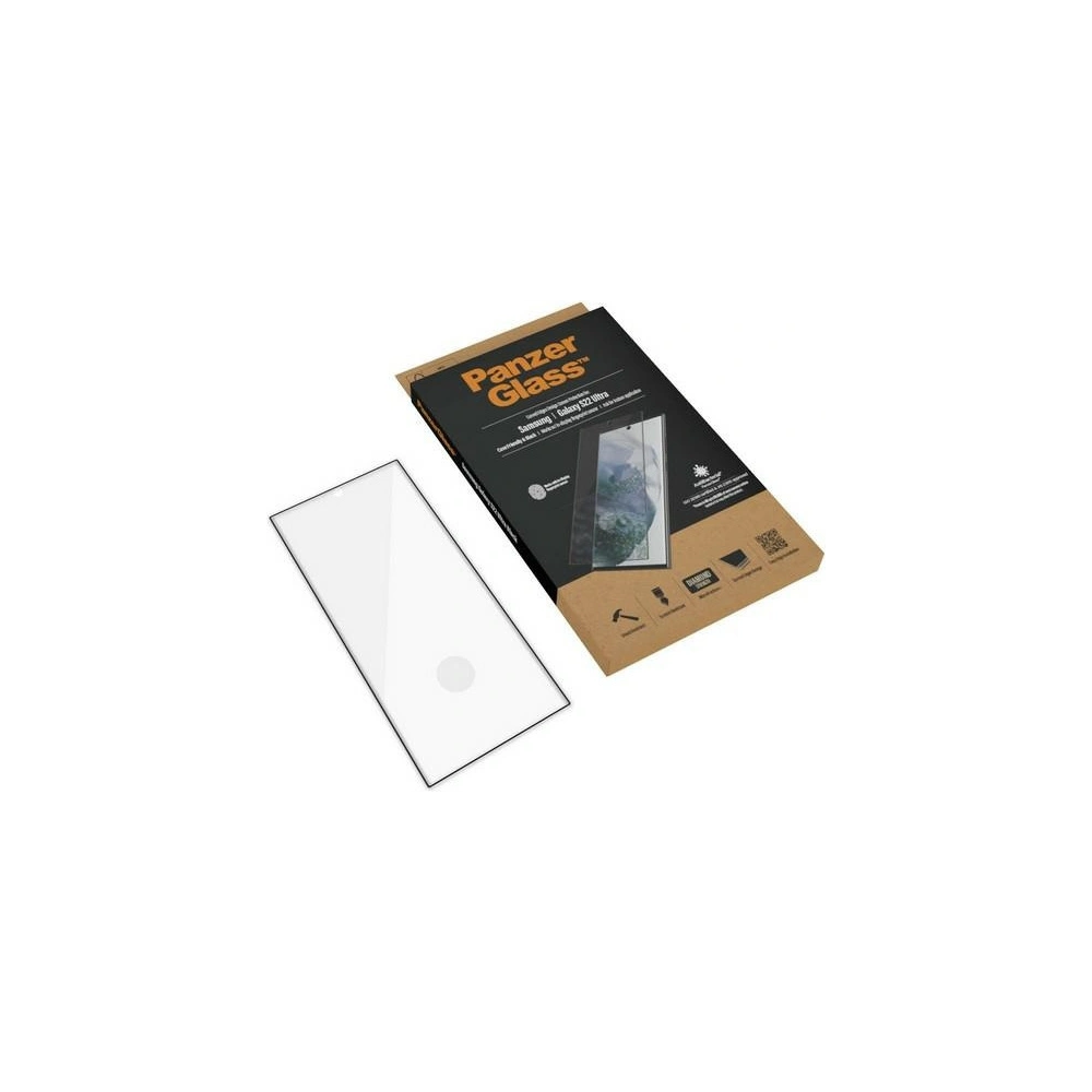 Hurtownia GSM - Edzett üveg PanzerGlass E2E Mikrotörés Samsung Galaxy S22 Ultra Tokbarát Antibakteriális fekete/black 7295 - PZG177 - {ean13} - Hurt