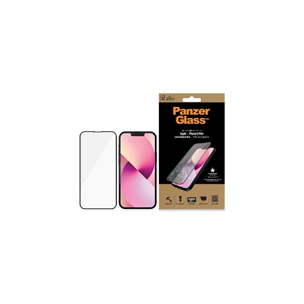 Hurtownia GSM - Privatizáló üveg PanzerGlass E2E Privacy Apple iPhone 13 mini Case Friendly Microfraktúra Antibakteriális fekete/black ProP2744 - PZG179 - {ean13} - Hurt