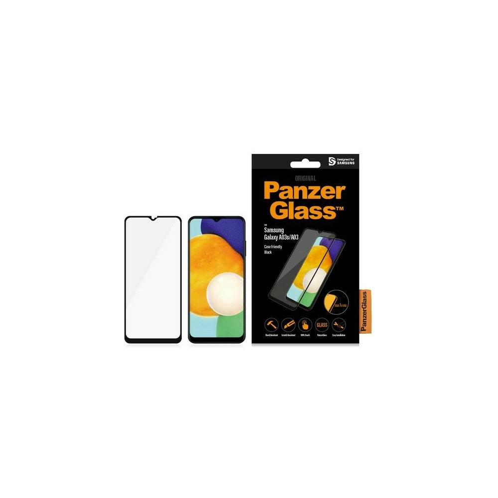 Hurtownia GSM - Tvrzené sklo PanzerGlass E2E Regular Samsung Galaxy A03 Case Friendly černé/black 7280 - PZG183 - {ean13} - Hurt