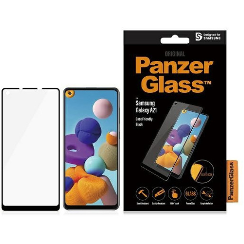 Hurtownia PanzerGlass - 5711724072185 - PZG185 - Szkło hartowane PanzerGlass E2E Regular Samsung Galaxy A21 Case Friendly czarny/black - B2B homescreen