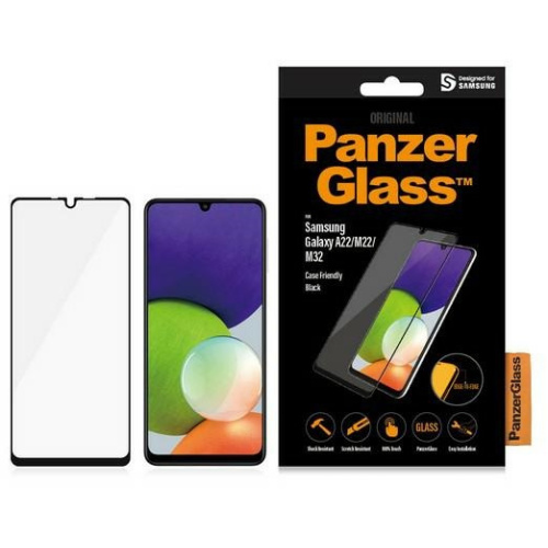 PanzerGlass Distributor - 5711724072789 - PZG186 - PanzerGlass E2E Regular Samsung Galaxy A22 4G/M22/M32 Case Friendly black 7278 - B2B homescreen