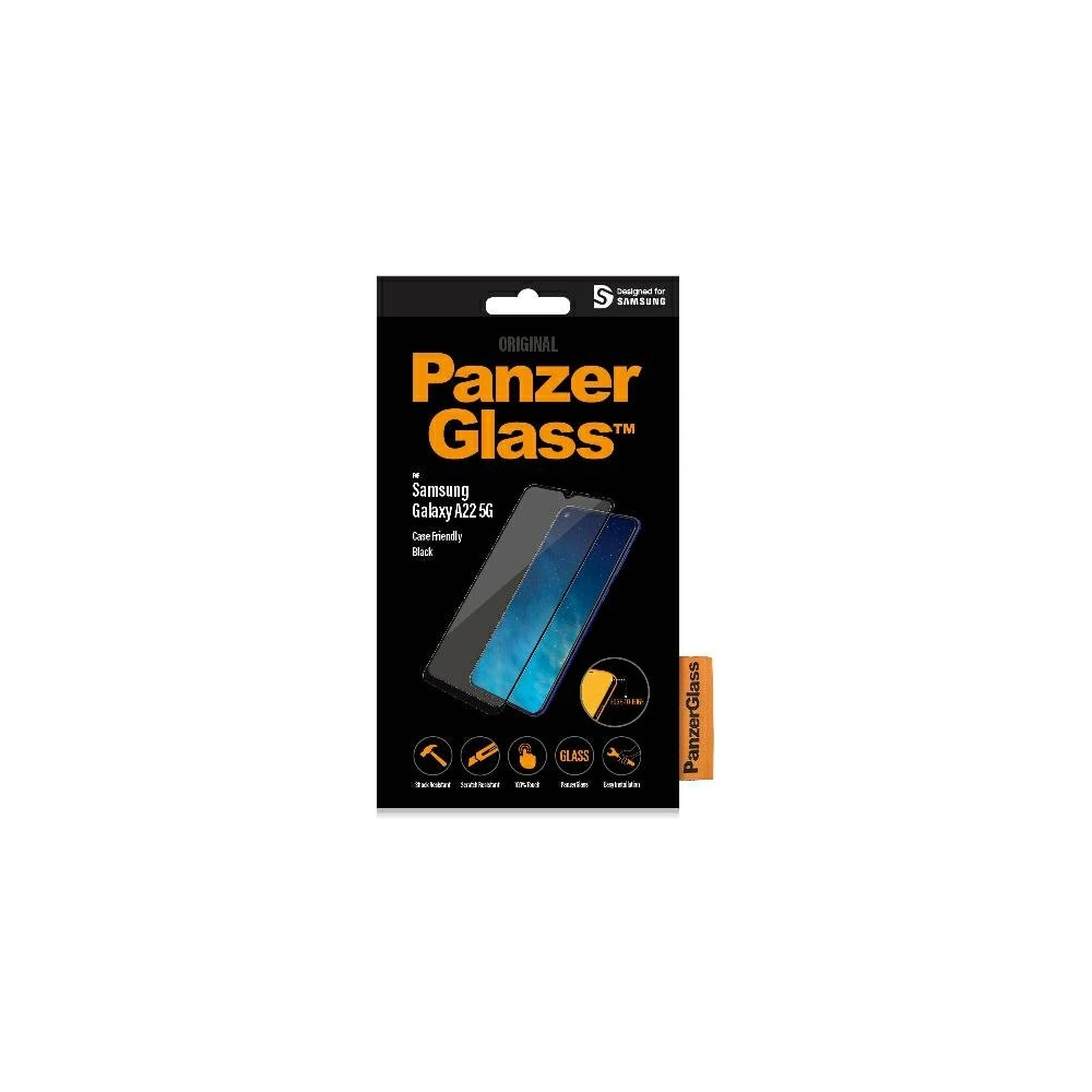 Hurtownia GSM - Tvrzené sklo PanzerGlass E2E Regular Samsung Galaxy A22 5G Case Friendly černé/black - PZG187 - {ean13} - Hurt