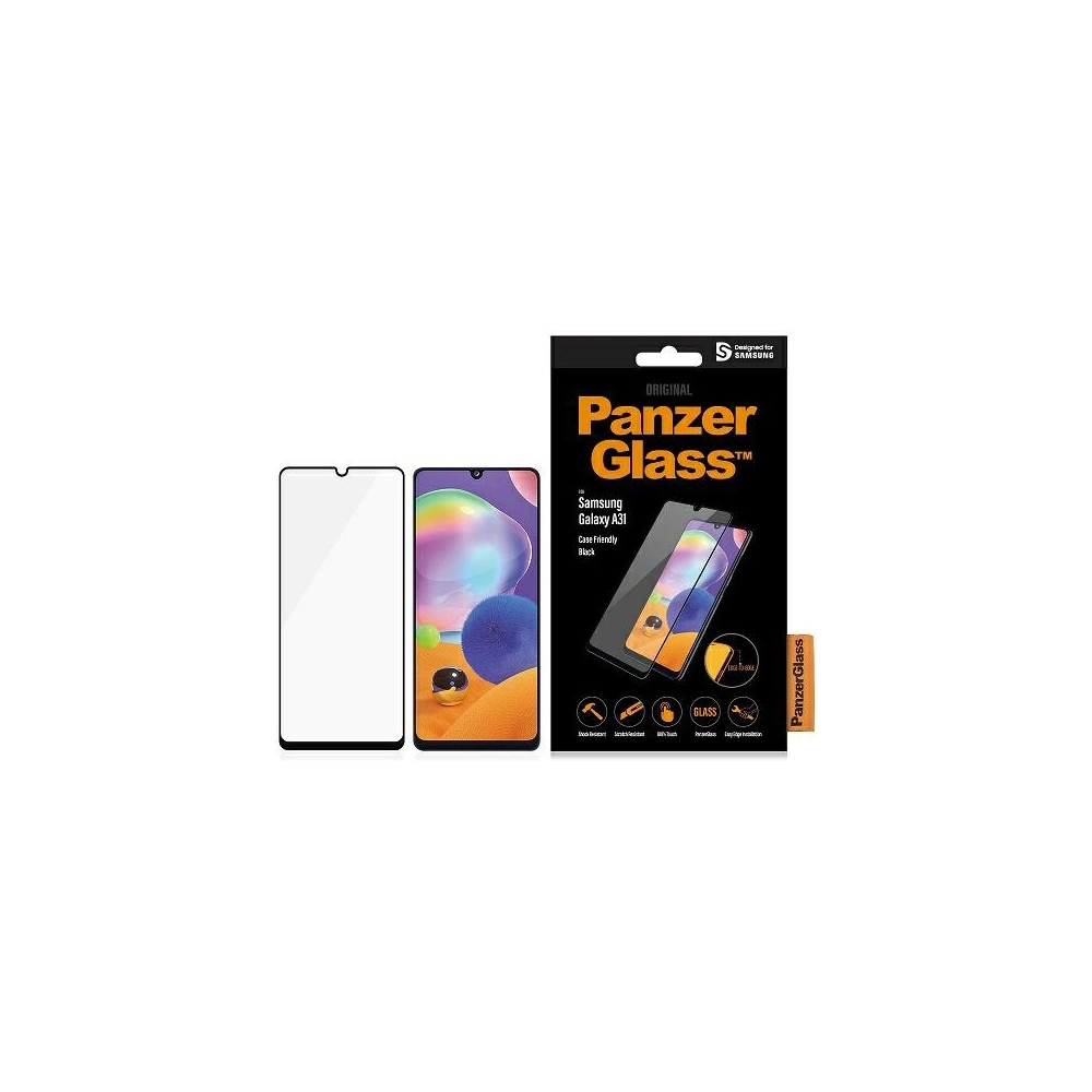 Hurtownia GSM - Sticlă securizată PanzerGlass E2E Regular Samsung Galaxy A31/A32 Case Friendly negru/black - PZG188 - {ean13} - Hurt