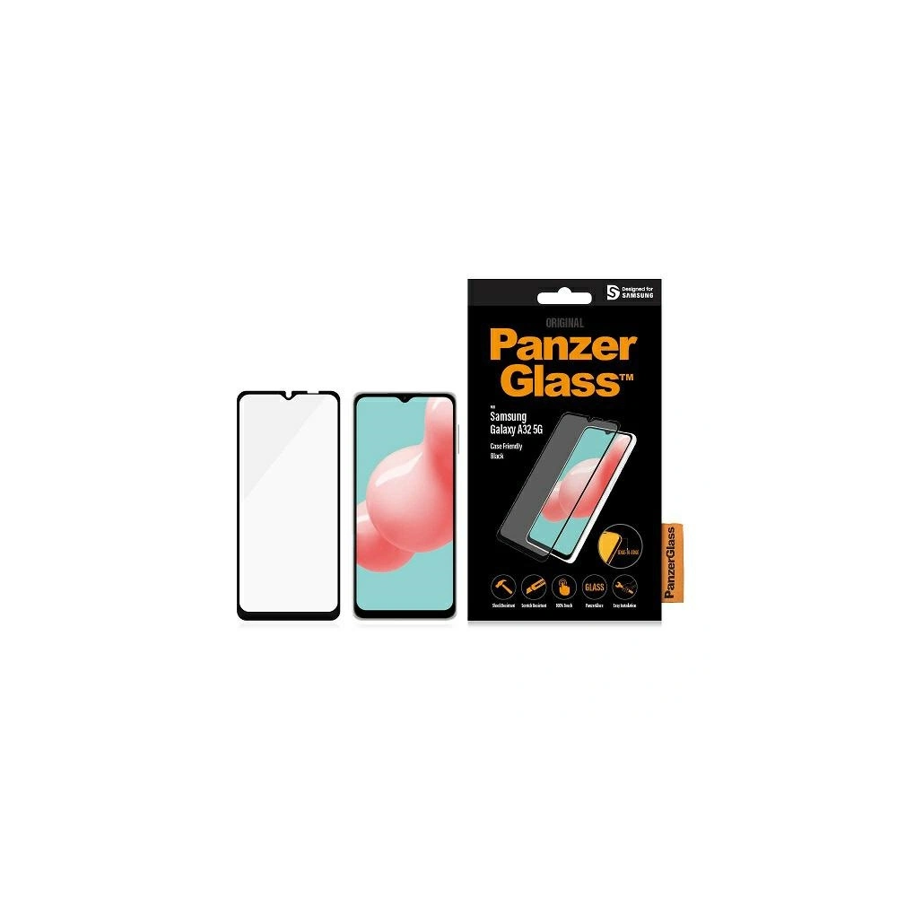 Hurtownia GSM - Tvrzené sklo PanzerGlass E2E Regular Samsung Galaxy A32 5G Case Friendly černé/black - PZG189 - {ean13} - Hurt