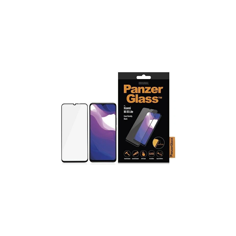 Hurtownia GSM - Edzett üveg PanzerGlass E2E Regular Xiaomi Mi 10 Lite Case Friendly fekete/black - PZG199 - {ean13} - Hurt
