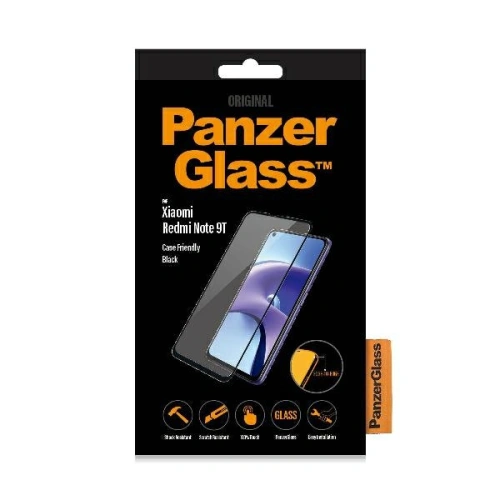 Szkło hartowane PanzerGlass E2E Regular Xiaomi Redmi Note 9T Case Friendly