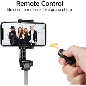 Spigen S540W Wireless Selfie Stick Tripod Black
