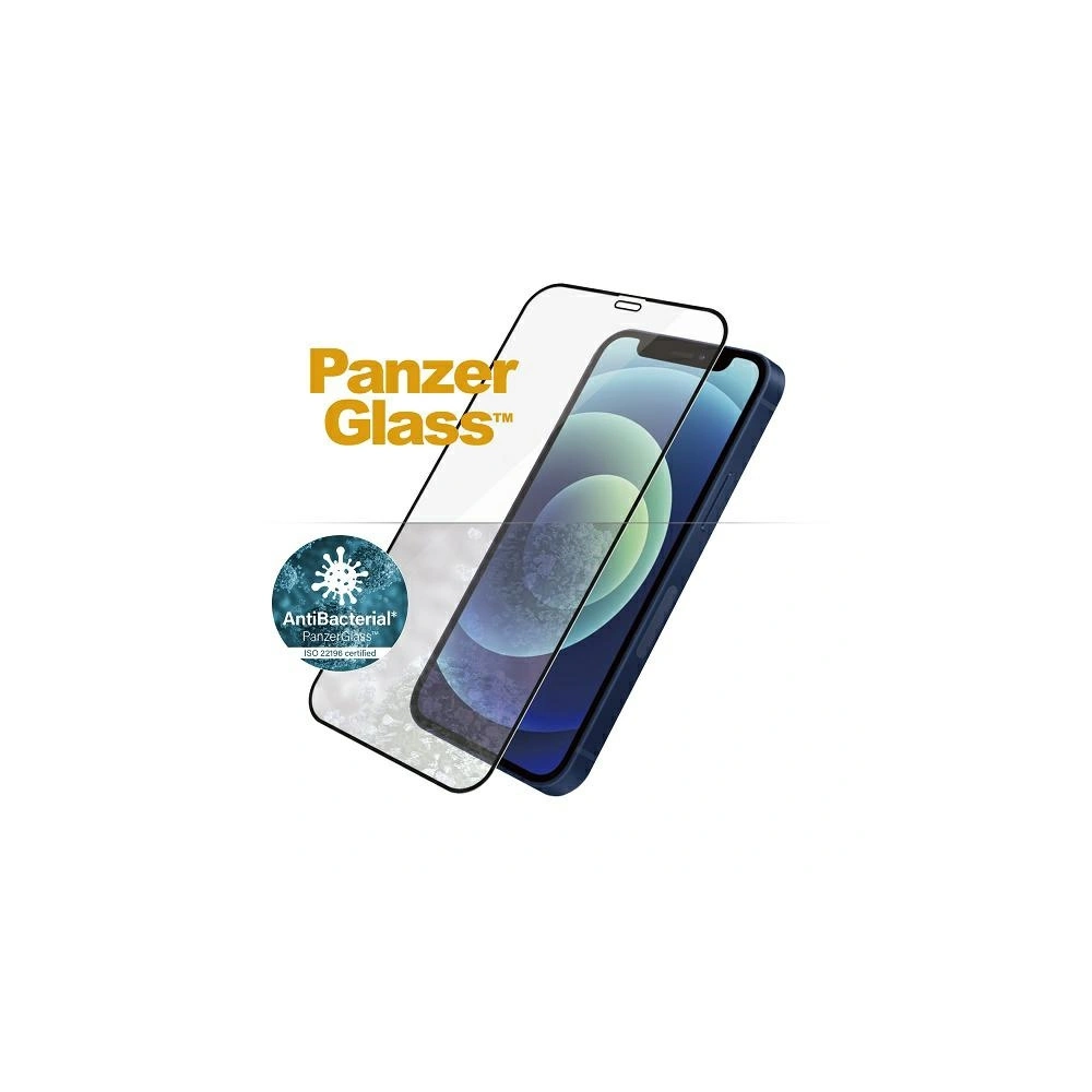Hurtownia GSM - Gehärtetes Glas PanzerGlass E2E Super+ Apple iPhone 12 mini Case Friendly AntiBacterial MicroFracture schwarz/black - PZG214 - {ean13} - Hurt