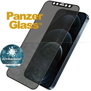Hurtownia GSM - Tvrzené sklo PanzerGlass E2E Super+ Apple iPhone 12 Pro Max Case Friendly AntiBacterial Microfracture Privacy černé/black - PZG217 - {ean13} - Hurt