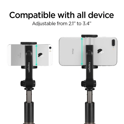 Spigen S540W Wireless Selfie Stick Tripod Black
