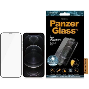 Hurtownia GSM - Tvrzené sklo PanzerGlass E2E Super+ Apple iPhone 12/12 Pro Case Friendly AntiBacterial MicroFracture černé/black - PZG218 - {ean13} - Hurt