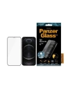 Tvrzené sklo PanzerGlass E2E Super+ Apple iPhone 12/12 Pro Case Friendly AntiBacterial MicroFracture černé/black