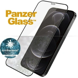 Hurtownia GSM - Sticlă securizată PanzerGlass E2E Super+ Apple iPhone 12/12 Pro Case Friendly AntiBacterial MicroFracture negru/black - PZG218 - {ean13} - Hurt