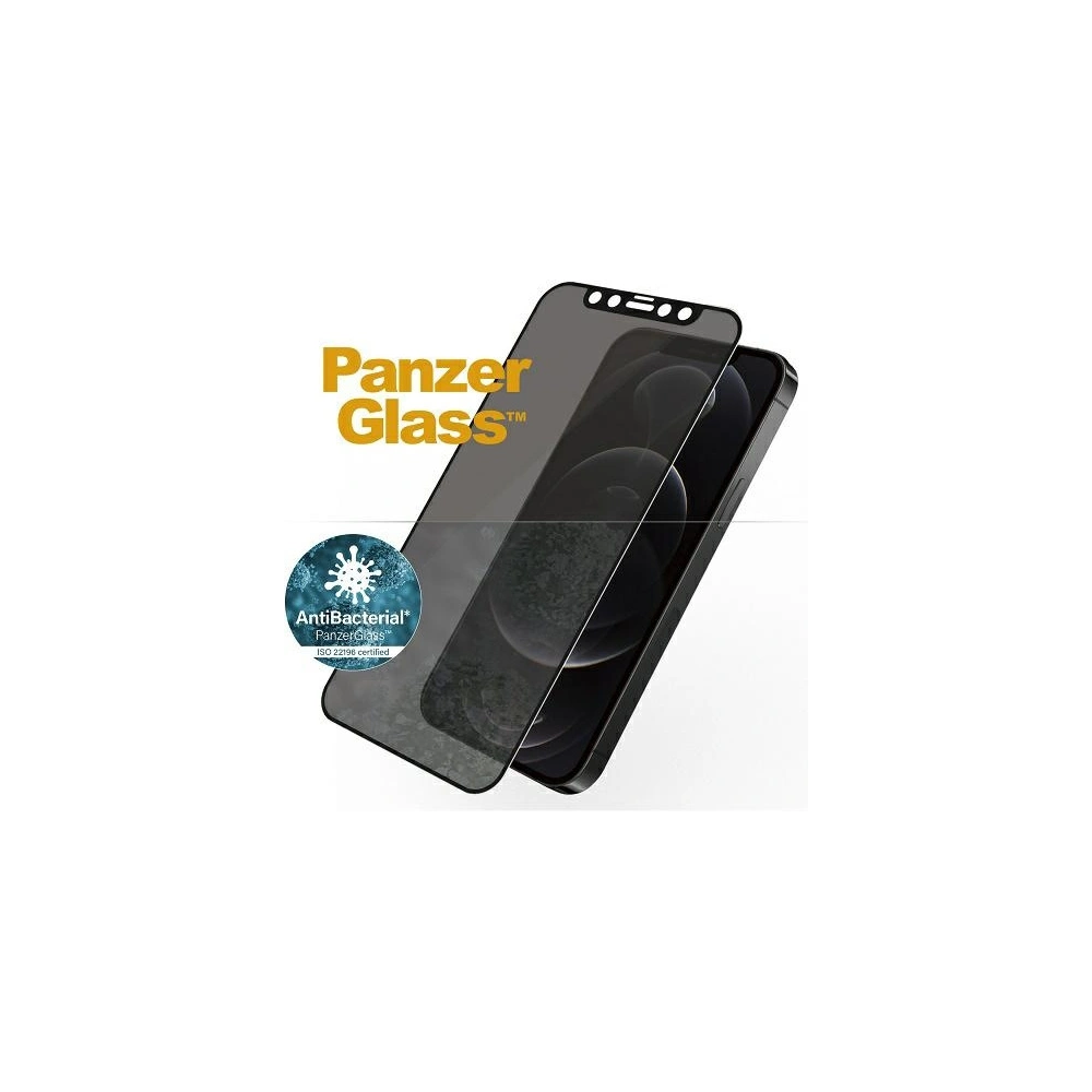 Hurtownia GSM - Tvrdé sklo PanzerGlass E2E Super+ Apple iPhone 12/12 Pro Case Friendly AntiBacterial Microfracture Privacy černé/black - PZG219 - {ean13} - Hurt