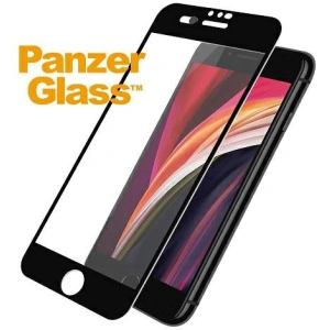 Hurtownia GSM - Gehärtetes Glas PanzerGlass E2E Super+ Apple iPhone SE 2022/SE 2020/8/7 Case Friendly CamSlider schwarz/black - PZG220 - {ean13} - Hurt