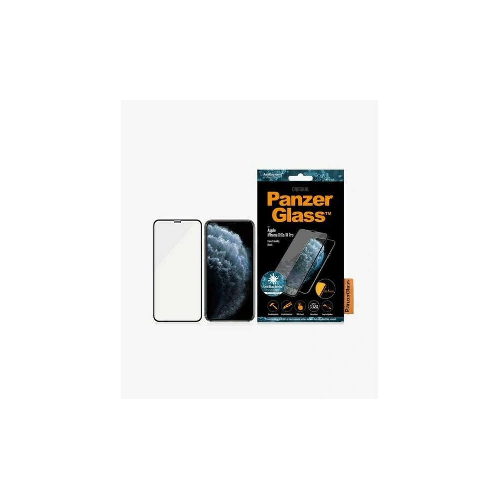 Hurtownia GSM - Edzett üveg PanzerGlass E2E Super+ Apple iPhone 11 Pro/XS/X Case Friendly fekete/black - PZG222 - {ean13} - Hurt