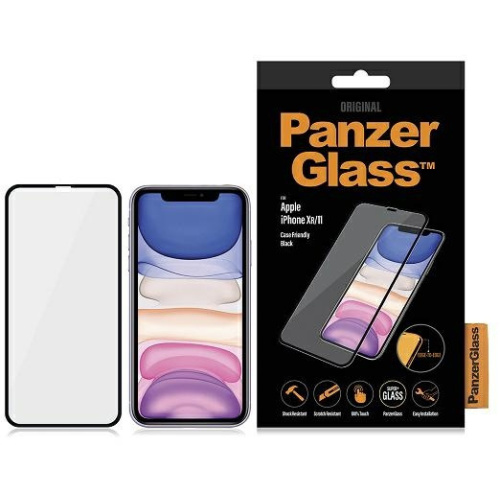 PanzerGlass Distributor - 5711724026652 - PZG224 - PanzerGlass E2E Super+ Apple iPhone 11/XR Case Friendly black - B2B homescreen