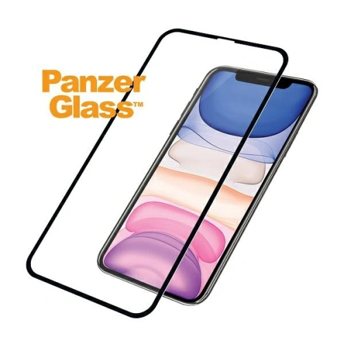 Szkło hartowane PanzerGlass E2E Super+ Apple iPhone 11/XR Case Friendly czarny/black