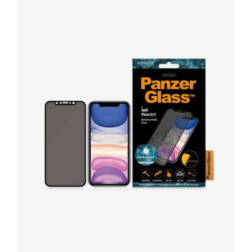 PanzerGlass Distributor - 5711724126659 - PZG225 - PanzerGlass E2E Super+ Apple iPhone 11/XR Case Friendly Privacy black - B2B homescreen