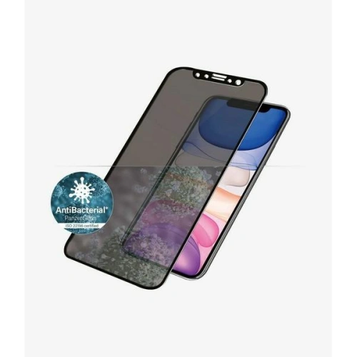 Szkło hartowane PanzerGlass E2E Super+ Apple iPhone 11/XR Case Friendly Privacy czarny/black