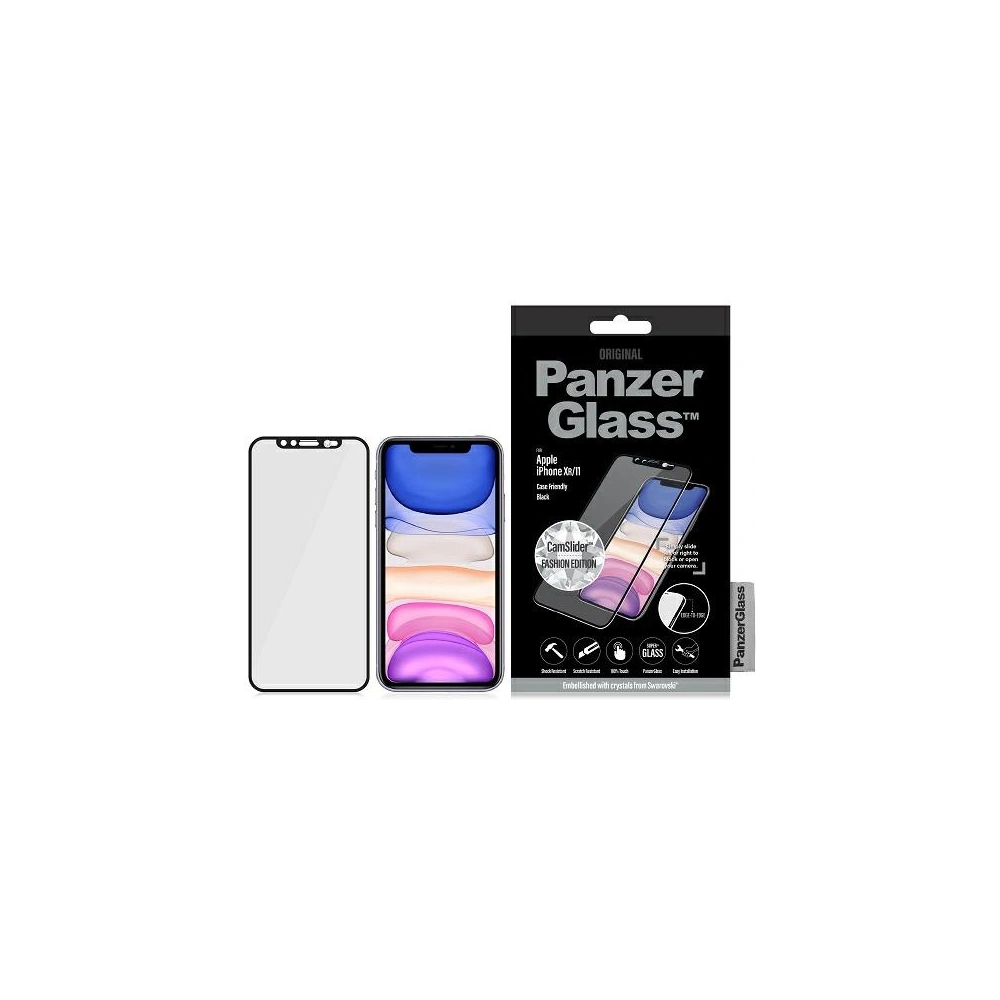 Wholesale PanzerGlass E2E Super+ Apple iPhone 11/XR Case Friendly Swarovsky CamSlider black - PZG226 - {ean13} - Hurt
