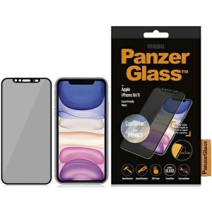 Hurtownia GSM - Sticlă securizată PanzerGlass E2E Super+ Apple iPhone 11/XR Case Friendly, CamSlider Privacy negru/black - PZG227 - {ean13} - Hurt