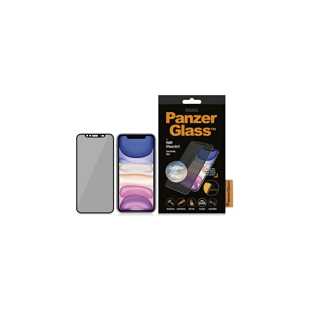 Wholesale PanzerGlass E2E Super+ Apple iPhone 11/XR Case Friendly, CamSlider Privacy black - PZG227 - {ean13} - Hurt