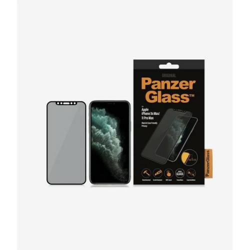 PanzerGlass Distributor - 5711724126666 - PZG229 - PanzerGlass E2E Super+ Apple iPhone 11 Pro Max/XS Max Case Friendly Privacy black - B2B homescreen