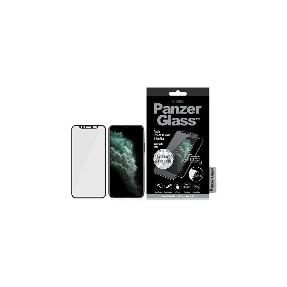 Hurtownia GSM - Gehärtetes Glas PanzerGlass E2E Super+ Apple iPhone 11 Pro Max/XS Max Case Friendly Swarovsky CamSlider schwarz/black - PZG230 - {ean13} - Hurt