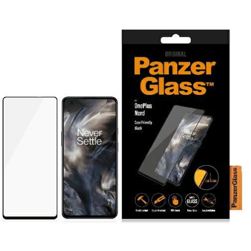 Hurtownia PanzerGlass - 5711724070150 - PZG232 - Szkło hartowane PanzerGlass E2E Super+ OnePlus Nord Case Friendly czarny/black - B2B homescreen
