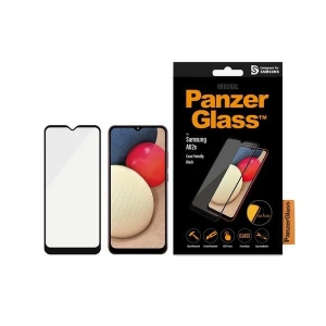 Hurtownia GSM - Tvrzené sklo PanzerGlass E2E Super+ Samsung Galaxy A02s Case Friendly AntiBacterial černý/black - PZG233 - {ean13} - Hurt