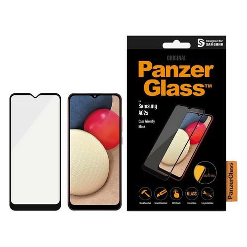 PanzerGlass Distributor - 5711724072628 - PZG233 - PanzerGlass E2E Super+ Samsung Galaxy A02s Case Friendly AntiBacterial black - B2B homescreen