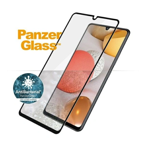 Szkło hartowane PanzerGlass E2E Super+ Samsung Galaxy A42 5G Case Friendly AntiBacterial czarny/black